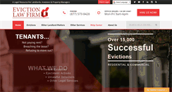 Desktop Screenshot of evictionlawfirm.com