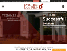 Tablet Screenshot of evictionlawfirm.com